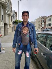 Walking with my baby down by …